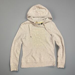 Harley Davidson Woman's Light Grey Hoodie Pullover Sweater XS